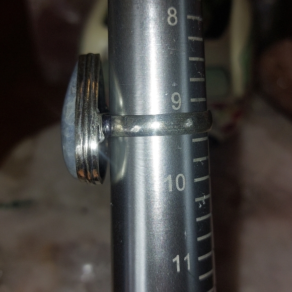 Kyanite Teardrop Ring Size 9.25 - Picture 8 of 8